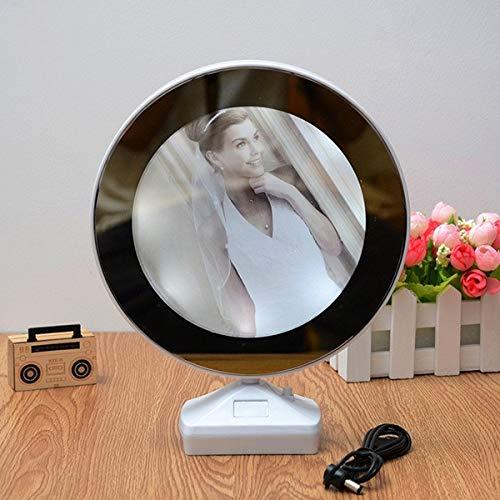 Plastic 2 in 1 Mirror Come Photo Frame with Led Light Plastic 2 in 1 Mirror Come Photo Frame with Led Light